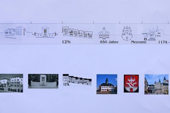 Kreisel an der Äußeren Crimmitschauer Straße in Meerane: Welche markanten Bauwerke im neuen Kunstwerk auftauchen - Entwurf für den Kreisel in Meerane: Die Bauwerke sollen hier zu sehen.