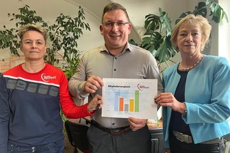 Kreissportbund Zwickau: Das große Problem hinter dem großen Mitgliederzuwachs - Grit Nürnberger und Jens Juraschka vom Kreissportbund Zwickau freuten sich mit Angela Geyer (von links nach rechts) vom Landessportbund über die steigenden Mitgliederzahlen. Sie verwiesen am Mittwoch aber auch auf die andere Seite der Medaille.
