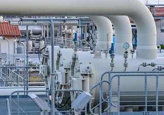 Kreml: Rubel-Zahlungen für russisches Gas noch nicht am Donnerstag - Anlagen der Erdgasverdichterstation Mallnow der Gascade Gastransport GmbH. Die Verdichterstation in Mallnow nahe der deutsch-polnischen Grenze übernimmt vorwiegend russisches Erdgas.