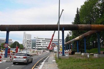 Kreuzungsumbau: Chemnitzer Innenstadt steht neue Sperrung bevor - An der Zschopauer Straße in der Chemnitzer Innenstadt wird seit Monaten gebaut. Nun steht eine halbseitige Sperrung an.