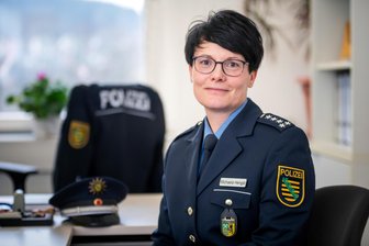 Kriminalität in Marienberg: Weniger Fälle, aber mehr Einsätze für die Polizei - Michaela Hengst leitet seit drei Jahren das Polizeirevier Marienberg.