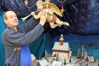 Krippenweg wird aufgebaut - 