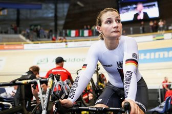 Kristina Vogel: "Das mit dem Laufen wird nichts mehr" - Kristina Vogel bei der Bahnrad-WM im März 2018 in Apeldoorn.