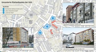 Kritik an alten Plattenbauten -