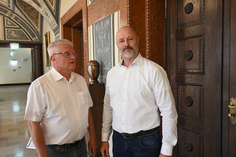 Kritik an zweiter AfD-Fraktion im Chemnitzer Rathaus: „Unfähig zur Zusammenarbeit, aber zusätzliche Pöstchen“ - Künftig mit eigener Fraktion: AfD-Stadtchef Nico Köhler (rechts) und Ex-MdB Ulrich Oehme.