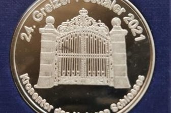 Kronentor ziert Greizer Festtaler - Der aktuelle Greizer Stadttaler.