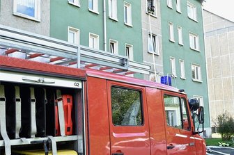 Küchenbrand in Bad Brambach - In einer Küche in diesem Gebäude war ein Feuer ausgebrochen.
