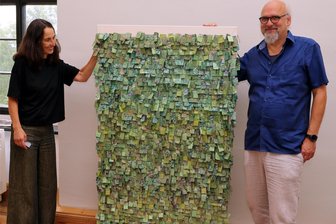 Künstlerduo stellt auf der Rochsburg „textile Welten“ aus - Barbara Esser und Wolfgang Horn präsentieren textile Kunst.