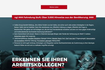 Künstlergruppe: "Soko Chemnitz" war ein Trick - Die Webseite zur Aktion "Soko Chemnitz".