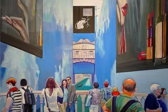 Künstlerische Weltreise in der Galerie "Art In" in Meerane - Verena Landau stellt auch dieses Ölbild aus dem Zyklus "Venice in Sight (2010 - 2020)" aus.
