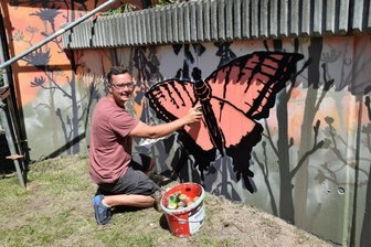 Kürbitzer gestaltet Mauer zum Hingucker - 