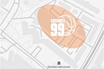 Kultur- und Sport-Campus in Chemnitzer City geplant: Niners hoffen auf neue Heim-Arena - Hier hinter der „Parteisäge“ an der Brückenstraße könnte die neue Halle der Niners entstehen.