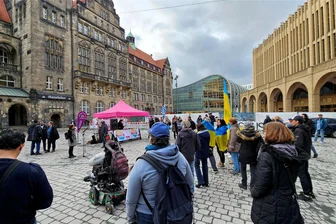 Kundgebung gegen Rassismus in der Chemnitzer Innenstadt - Zum internationalen Tag gegen Rassismus fand auch in Chemnitz eine Kundgebung statt.