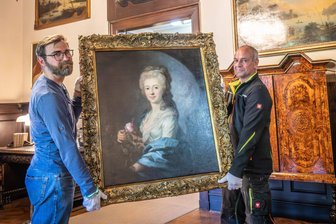 Kunst auf Burg Kriebstein: Erstes frisch restauriertes Gemälde aus Dresden zurück - 