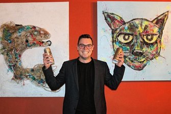 Kunst und Kultur ziehen ins Zwickauer Restaurant "Atelier 1470" ein - Benjamin Knoblauch, auch als Garlix bekannt, stellt jetzt im "Atelier 1470" in Zwickau aus.