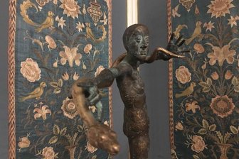 Kunstausstellung vorerst nur auf Youtube zu sehen - Dieses Werk ist Teil der Ausstellung: Eine Plastik des Thüringer Künstlers Volkmar Kühn.