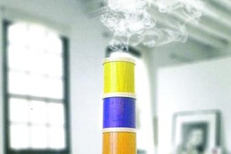 Kunsthandwerksfirma Blank bringt Chemnitzer Schornstein auf Leipziger Messe -