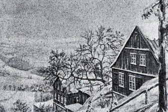Kunstpfad-Idee für Kulturhauptstadt-Jahr - "Vogtlandwinter" nannte 1948 der Maler Paul Hofmann aus Auerbach dieses Motiv vom Aschberg. 