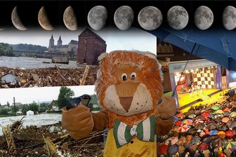 Kuriose Ereignisse in Mittelsachsen 2021: Geklauter Pinguin, Cannabis und Müll - Mit dem Wetter zum Tag der Sachsen hatten schon 1995 Rochlitz und 2009 Mittweida schlechte Erfahrungen gemacht. So regnete es trotz Vollmonds zum Auftakt des Festes in Mittweida.