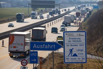 Kurzfristige Bauarbeiten: A 4 bei Glauchau wird voll gesperrt - Die A4 bei Glauchau wird über Nacht dichtgemacht.