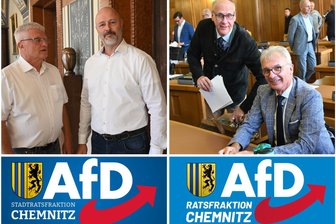 Lacher im Chemnitzer Stadtrat: AfD-Stadträte kommen mit den beiden AfD-Fraktionen durcheinander - Zwei Streitparteien innerhalb der AfD – zwei Fraktionen im Stadtrat.