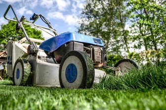 Lärm-Ärger: Darf die Stadt Adorf künftig Rasenmäher einkassieren? - Ein Rasenmäher auf der Wiese