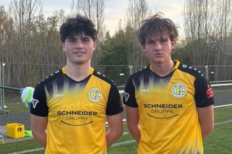 Lässt der VFC Plauen seine Youngster jetzt öfter in der Oberliga ran? - Leonard Krantz (links) und Ilja Lemba (rechts) haben ihre ersten Spielminuten in der Fußball-Oberliga der Männer absolviert.