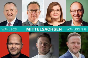Landtagswahl in Sachsen 2024: Diese Frauen und Männer stehen am 1. September zwischen Mittweida und Rochlitz auf dem Wahlzettel - Diese Frauen und Männer treten bei der Landtagswahl in Sachsen im Wahlkreis 19, der Region rund um Rochlitz und Burgstädt, als Direktkandidaten für ihre Parteien an.