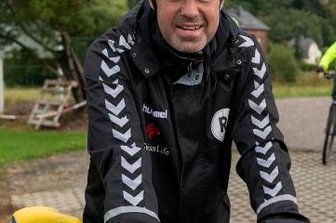 Laufkultour: Premiere für einen Göritzhainer - Jörg Müller bei seiner Ankunft in Göritzhain.