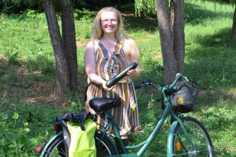 Lebensmittelretterin auch in Heimat aktiv - Viel Grün: Emmeli Krause aus Glauchau arbeitet an einem Netzwerk fürsEssen teilen, das sogenannte Foodsharing, in Glauchau.