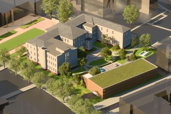 Leer stehendes Gerhart-Hauptmann-Gymnasium in Zwickau: Nach gescheiterten Hotel-Plänen jetzt neuer Anlauf für Umbau - So soll das ehemalige Gerhart-Hauptmann-Gymnasium nach dem Umbau aussehen.