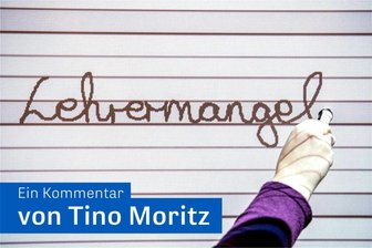 Lehrermangel bleibt Lehrermangel - Von der Gefahr des Schönredens - Das Wort Lehrermangel auf einem Whiteboard.