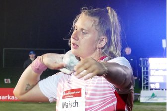 Leichtathleten aus dem Erzgebirge glänzen mit 50 Medaillen - Ließ sowohl die sächsische als auch die mitteldeutsche Konkurrenz hinter sich: Kugelstoßerin Katharina Maisch vom LV 90 Erzgebirge.