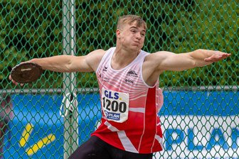 Leichtathleten aus dem Erzgebirge zahlen bei U-18-EM Lehrgeld - Kam bei der U-18-EM nicht über die Qualifikation hinaus: Diskus-Spezialist Max Louis Emmrich vom LV 90 Erzgebirge.