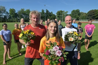 Leichtathletik: SV Vorwärts Zwickau rückt die Trainer hinter seinen erfolgreichen Sportlern in den Mittelpunkt - Neben Talent Anna Pashkovskaya rückte der SV Vorwärts Zwickau jetzt auch die beiden Trainer Michael Sandmann (links) und Michael Müller (rechts) mit in den Fokus.