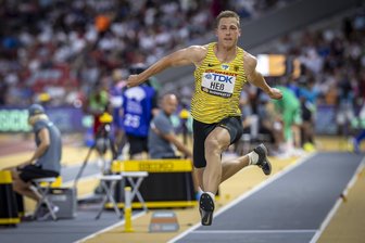 Leichtathletik-WM: Was Max Heß den Stecker zieht und Steven Richter freut - Dreispringer Max Heß.