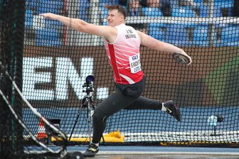 Leichtathletin aus dem Erzgebirge knackt Olympia-Norm - Teamkollege verpasst DM-Medaille - Konnte mit 60,31 Metern und Rang 6 sein Potenzial bei der Deutschen Meisterschaft nicht ganz abrufen: Diskus-Spezialist Steven Richter.