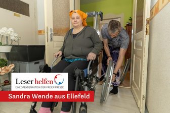 „Leser helfen“ im Vogtland: Weihnachten mit der Krebserkrankung – „Ich habe so gefeiert, als sei es das letzte Mal“ - Sandra Wende ist seit ihrer Krebserkrankung körperlich stark eingeschränkt. Da wird sogar der Weihnachtsmarktbesuch zur Hürde. Denn im Alltag ist sie auf Hilfe durch ihren Mann André angewiesen.