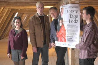 „Letzte Tage Lodz“: Gedenken in der Stadtbibliothek Freiberg - In Freiberg: „Tage von Lodz“ mit Marianna Ntinou, Markus Gille, Alexander Donesch, Joaquim Font.