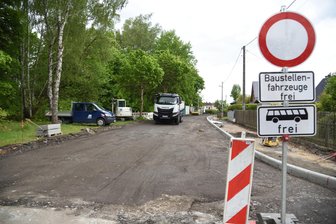 Letzter Bauabschnitt an Klingenthaler Langzeitbaustelle startet - Ein zweieinhalb Wochen altes Bild von dem Bauabschnitt, der in diesen Tagen fertiggestellt wird.