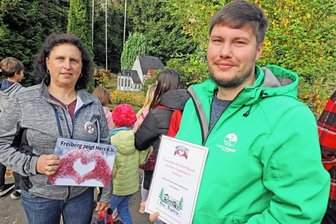 Lichtenberger Heimkinder erkunden das Klein-Erzgebirge in Oederan - Claudia Sypniewski und Tommy Mewes.