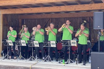 Lichtenstein: Blasmusik in der Miniwelt am 3. Oktober - Die Lichtensteiner Musikanten bei einem früheren Auftritt in der Miniwelt. Foto: Miniwelt Lichtenstein