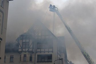 Lichtenstein: Dachstuhl in Flammen -