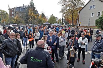 Lichtenstein: Nachträglicher Geldsegen für Straßenbau - Nach fünfjähriger Bauzeit wurde die Hartensteiner Straße im Oktober 2022 eingeweiht.