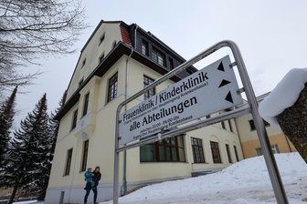 Blick aufs Krankenhaus in Lichtenstein.