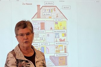 Lichtentanne: Bürokratie macht es Geflüchteten oft nicht leicht - aber es gibt Hilfe - In Lichtentanne leben zurzeit 35 Frauen, Männer und Kinder aus der Ukraine, die vor dem Krieg geflüchtet sind. Birgit Petrik erklärt hier in einem Vortrag, was alles zum Thema "Rund ums Haus" wichtig ist. 