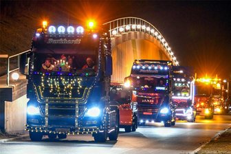 Lichterfahrt in Mülsen startet planmäßig - Ein Schnappschuss von der ersten Lichterfahrt durch den Mülsengrund 2021.
