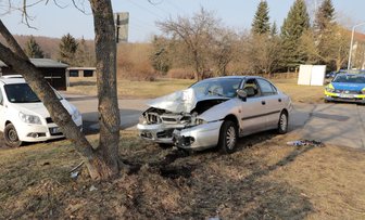 Limbach-Oberfrohna: Mitsubishi rammt Baum -