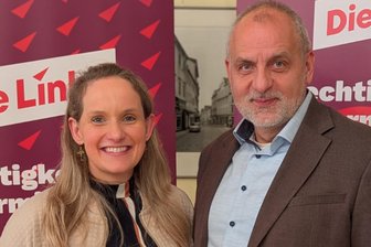 Linke im Erzgebirge berichtet von fast 100 Neueintritten in diesem Jahr - Die Linke im Erzgebirge führen nun Mirjam Dittrich und Rico Gebhardt gemeinsam.
