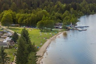 Lockerungen am Greifenbachstauweiher -